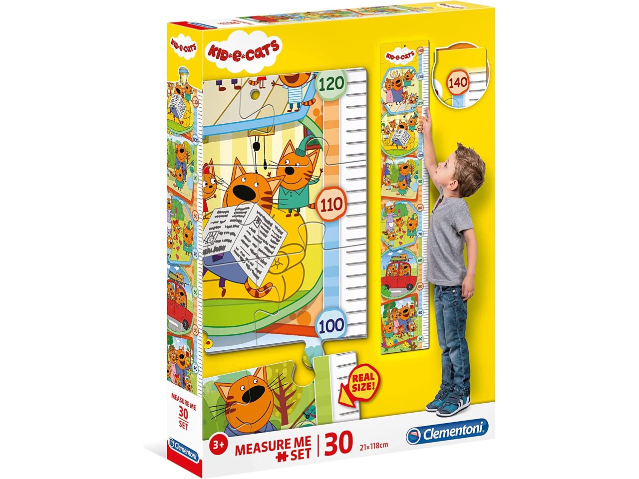 Puzzle measure me kid and cats