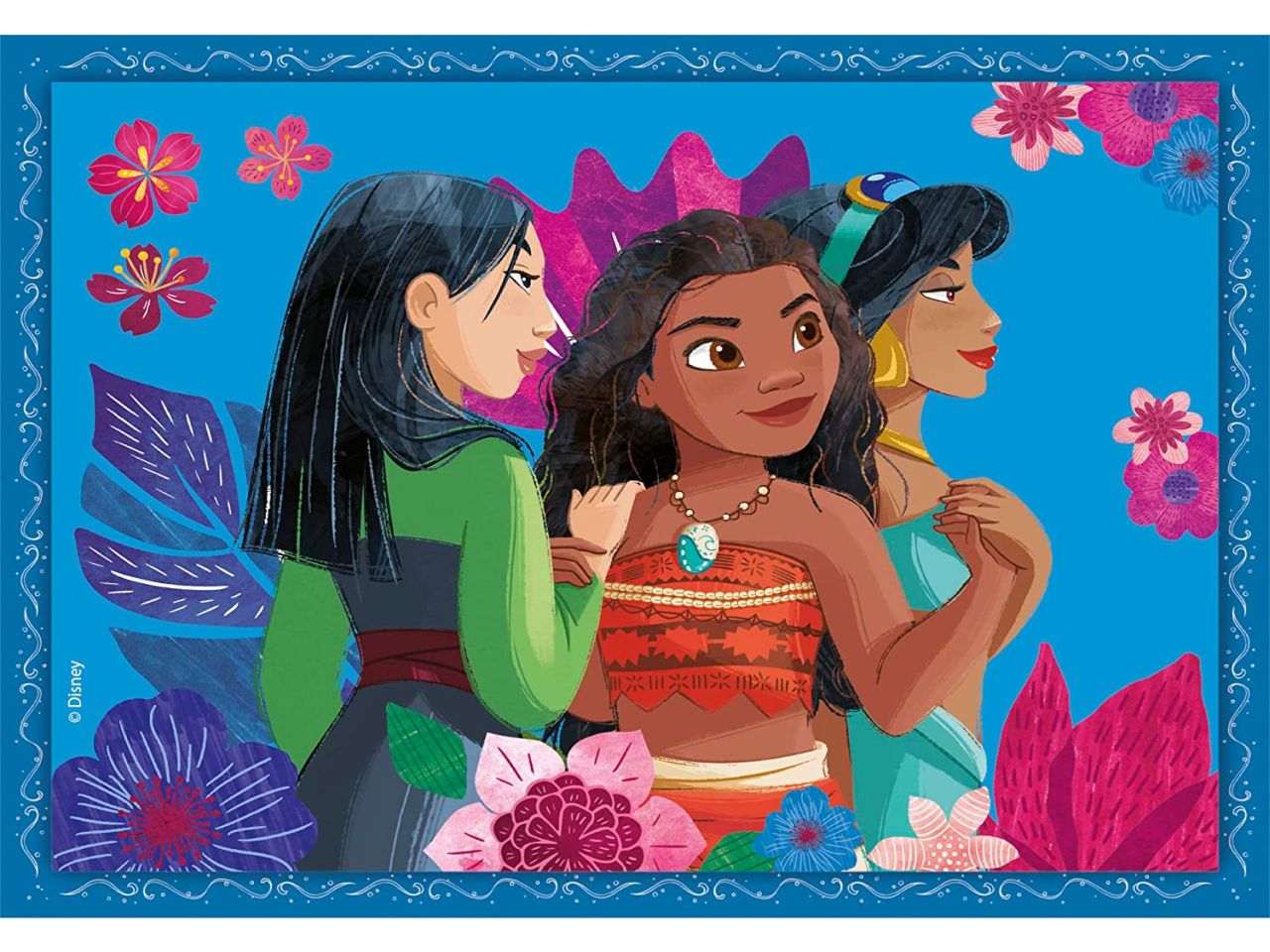 Puzzle 4 in 1 disney princess