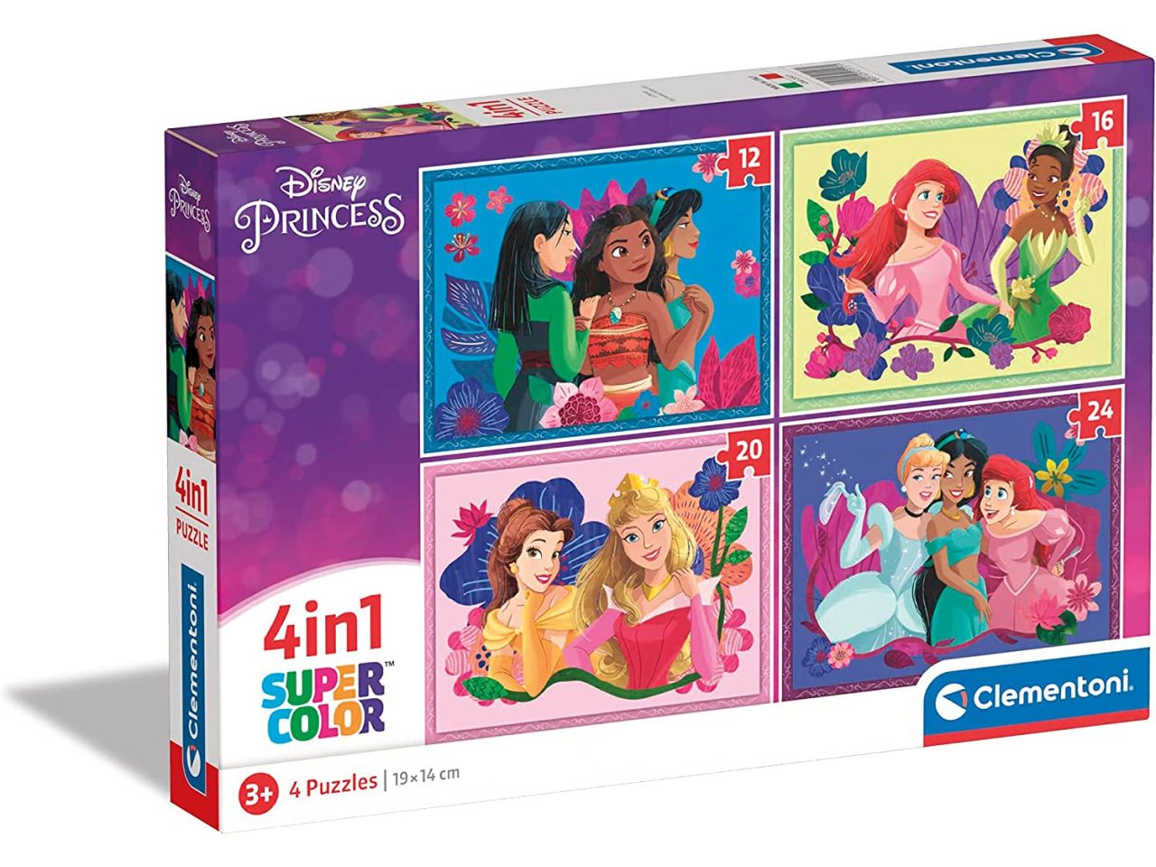Puzzle 4 in 1 disney princess