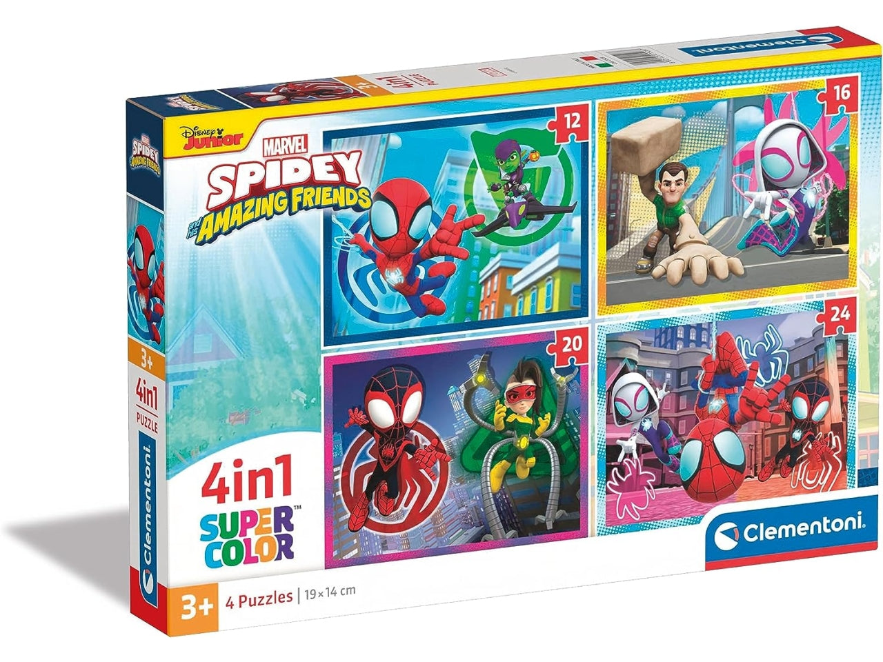 Clementoni puzzle 4in1 spidey and his amazing friends