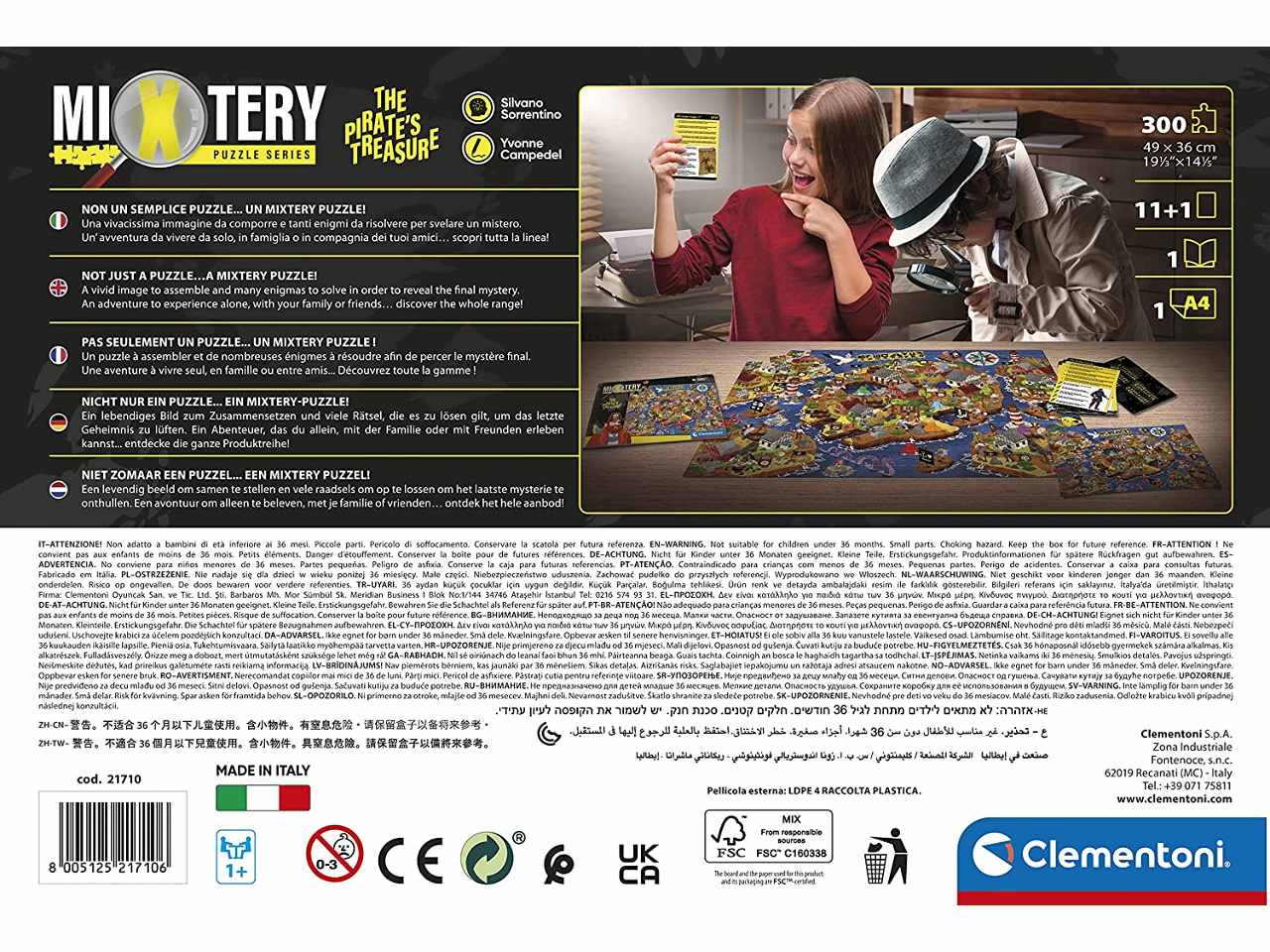 Puzzle 300 pezzi mistery puzzle the pirate's trea21710
