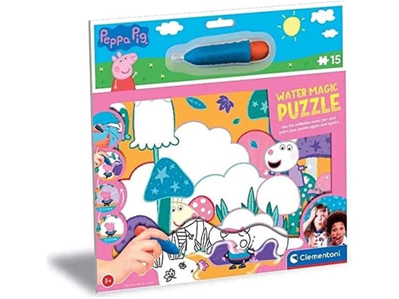 Peppa pig water magic puzzle da 15 pezzi