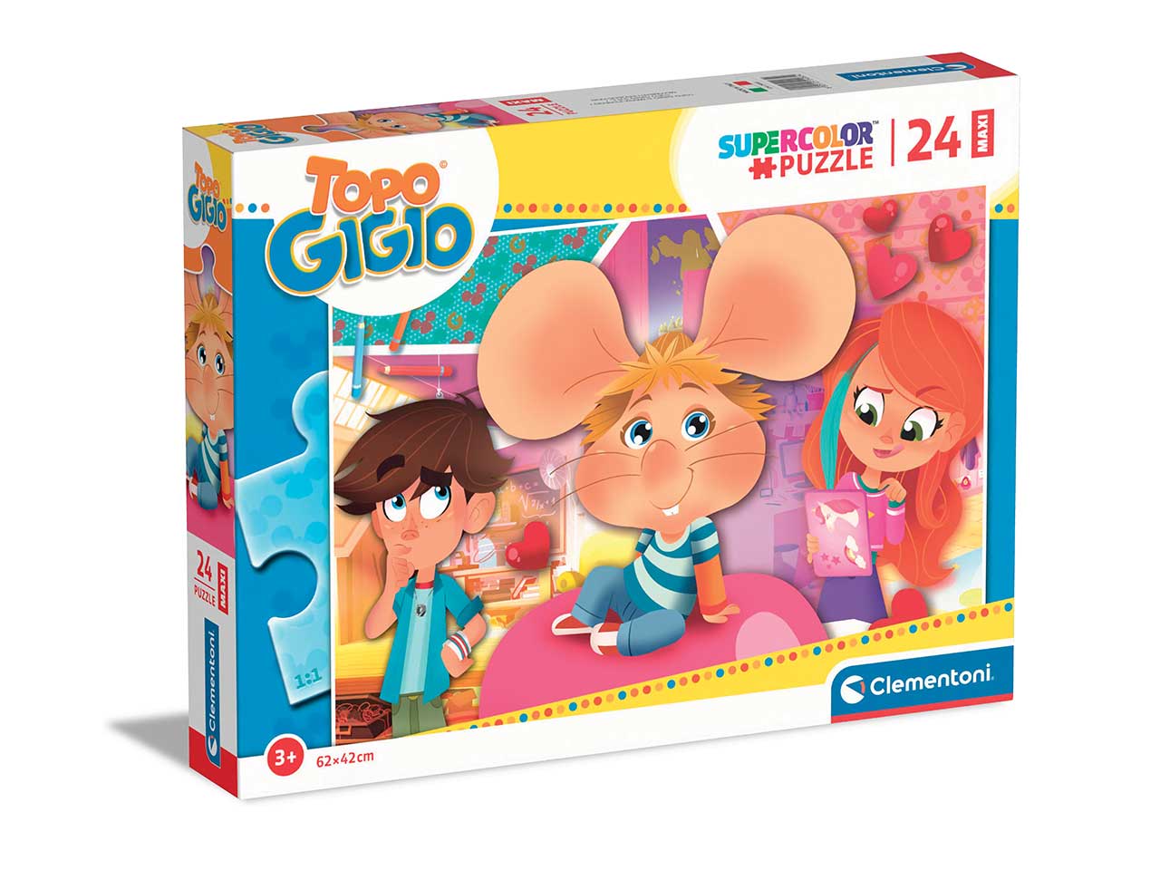 Puzzle 24 pezzi maxi topo gigio $