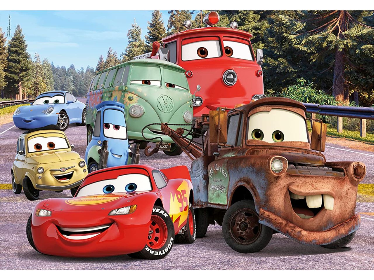 Supercolor Disney Pixar Cars on the Road Puzzle 24 Pezzi - Clementoni