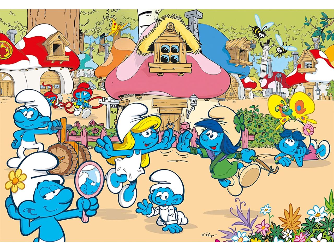 Puzzle da 24 pezzi the smurfs