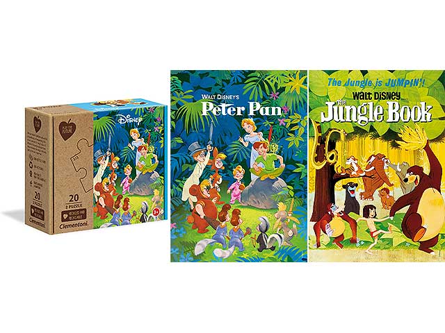 Puzzle 2x20 jungle book+peter pan 24774