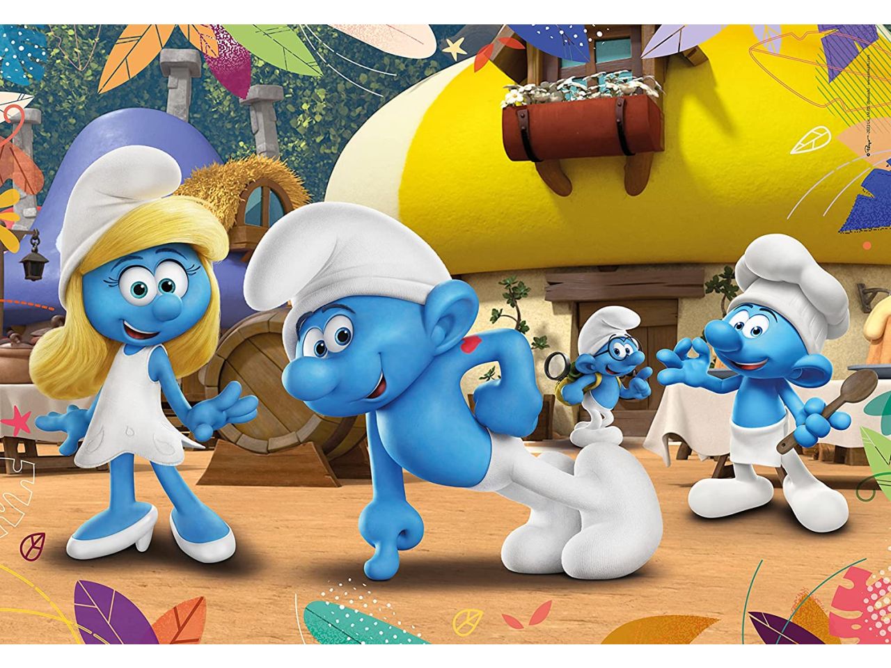Puzzle 2x20 puffi