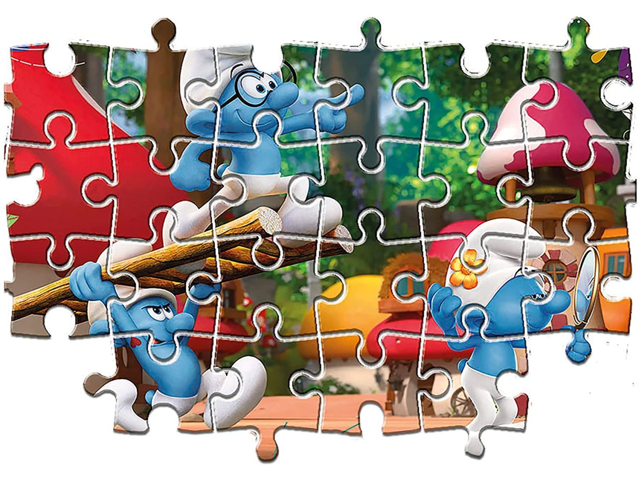 Puzzle 2x20 puffi