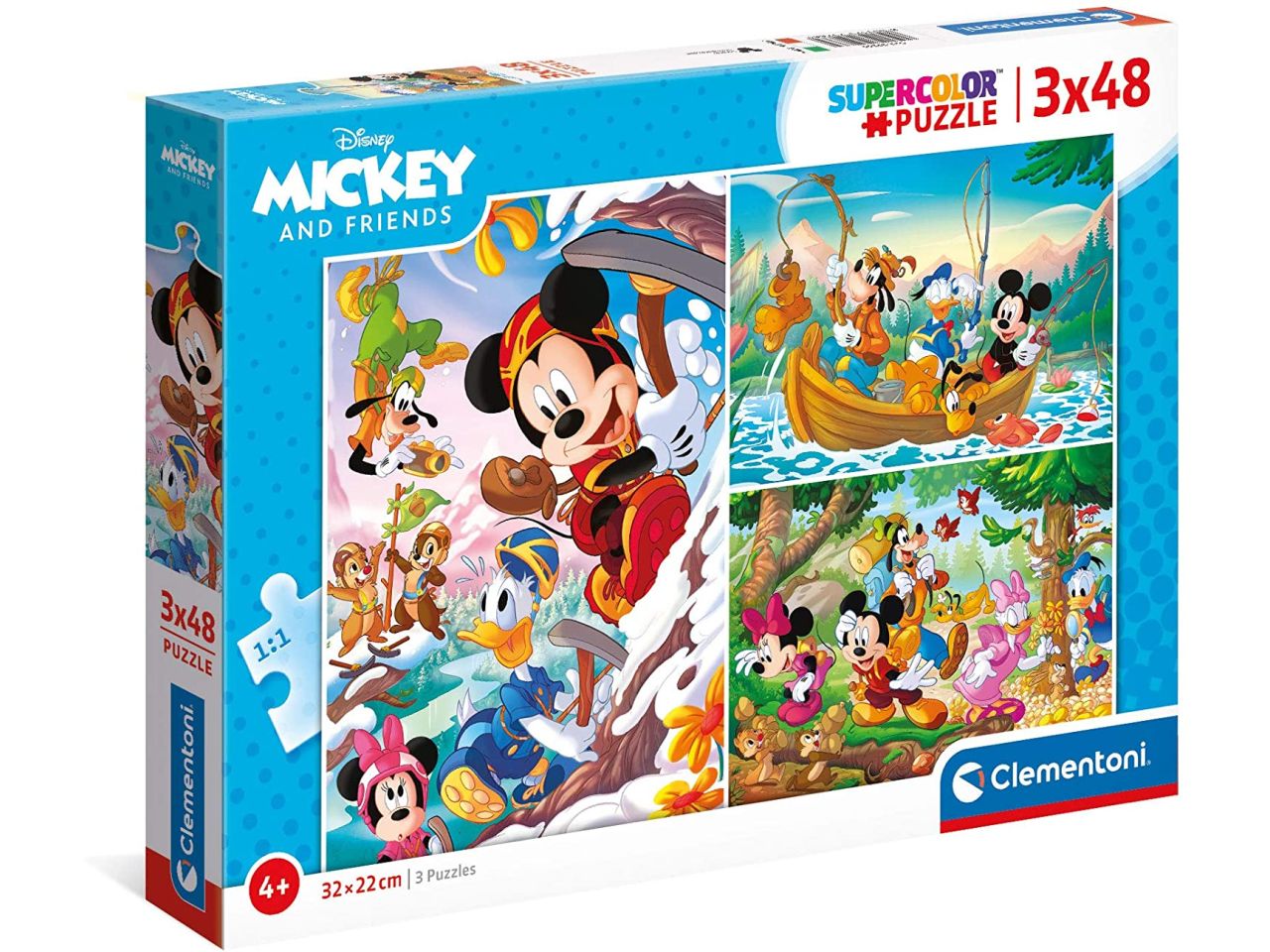 Puzzle 3x48 mickey and friends