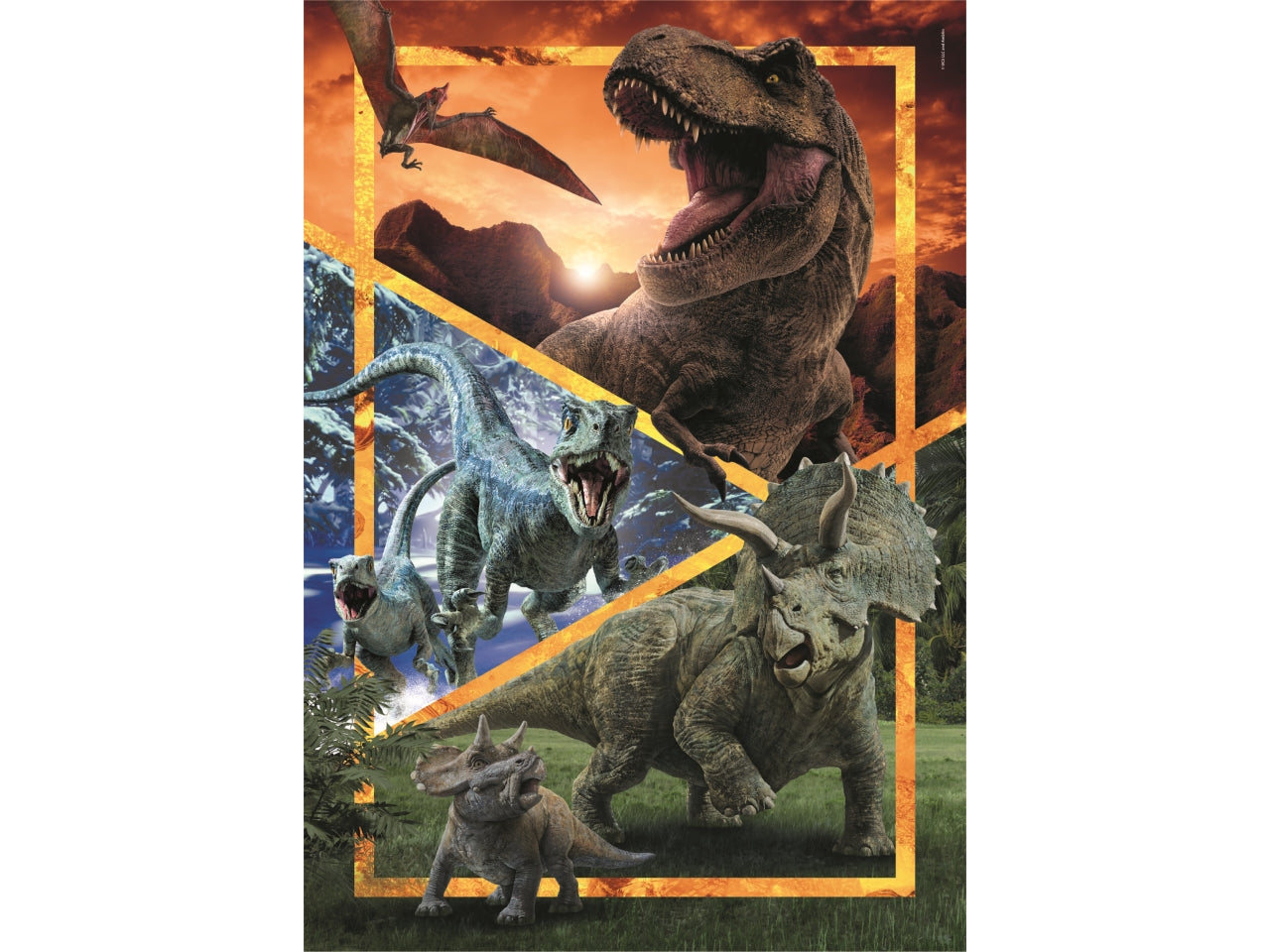 Puzzle da 104 pezzi super jurassic world