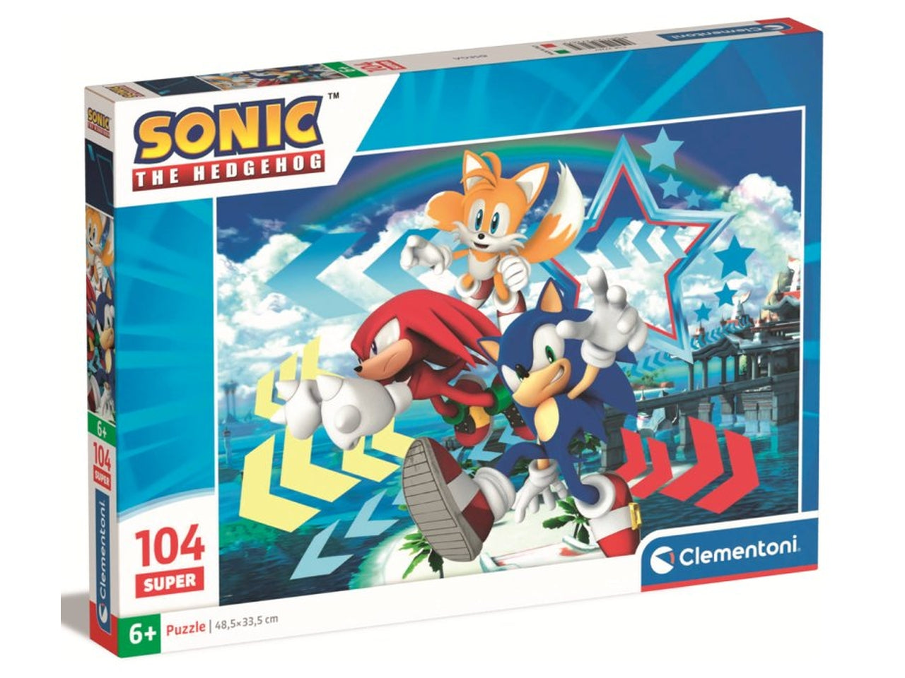 Sonic Supercolor Puzzle Puzzle Cartoni Animati 104 pezzi - Clementoni