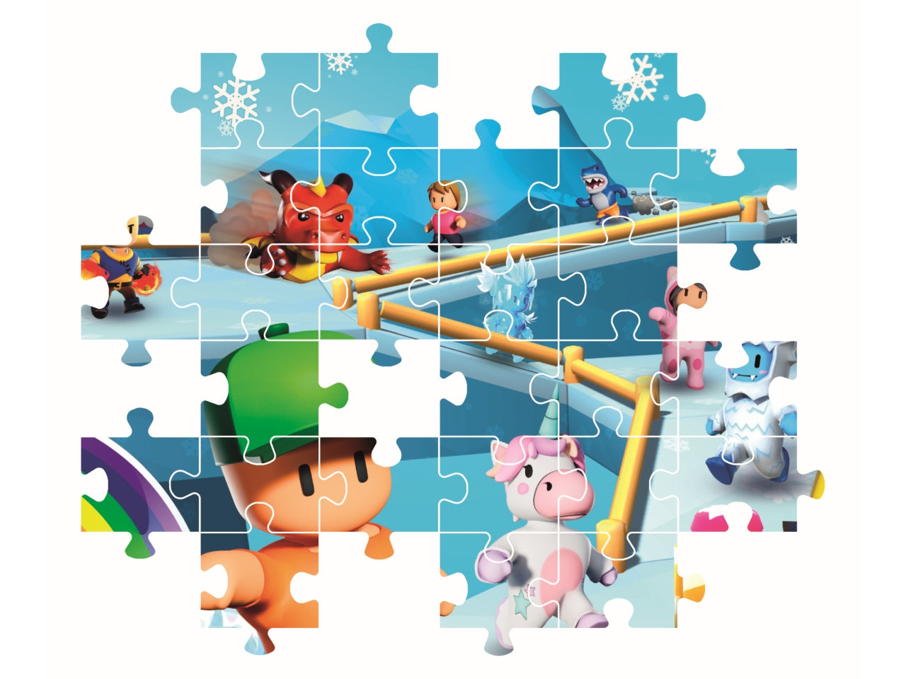 Puzzle Stumble Guys Videogioco, 180 Pezzi Bambini 7 Anni, Gaming, Made In Italy, 29323 - Clementoni