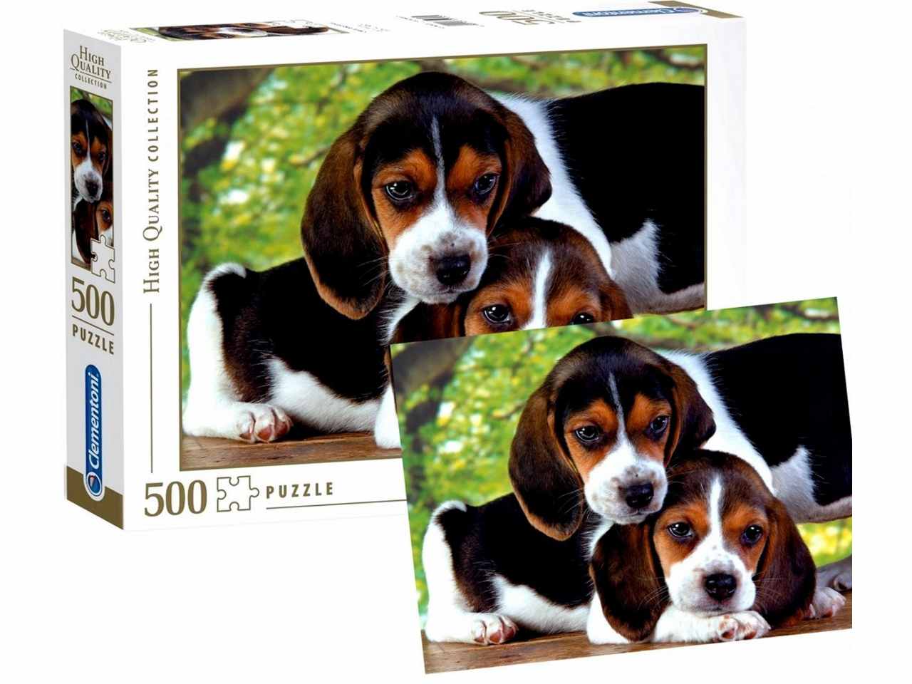 Puzzle 500 Pezzi Due Cani Cuccioli Beagle - Clementoni