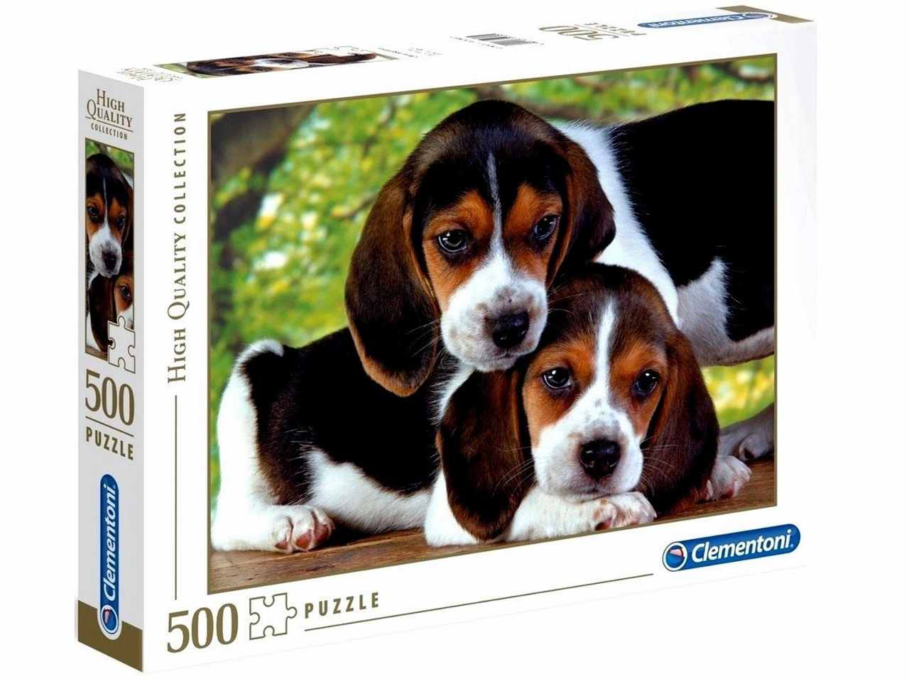 Puzzle 500 Pezzi Due Cani Cuccioli Beagle - Clementoni