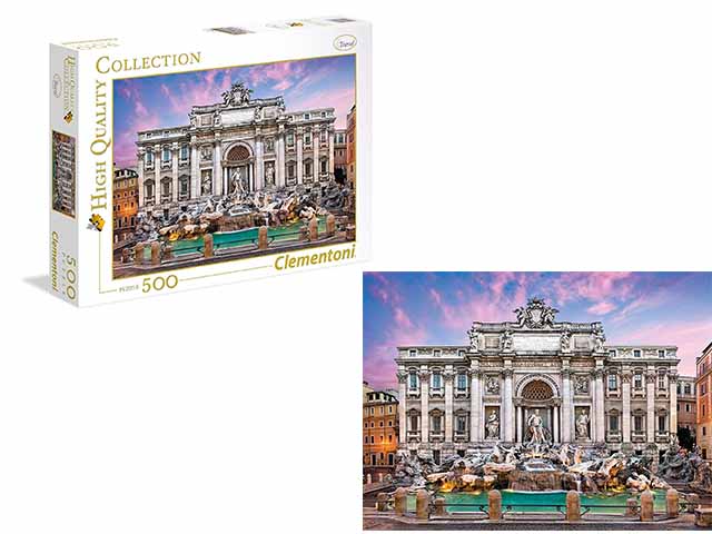 Puzzle 500 pezzi pezzi fontana di trevi 35047