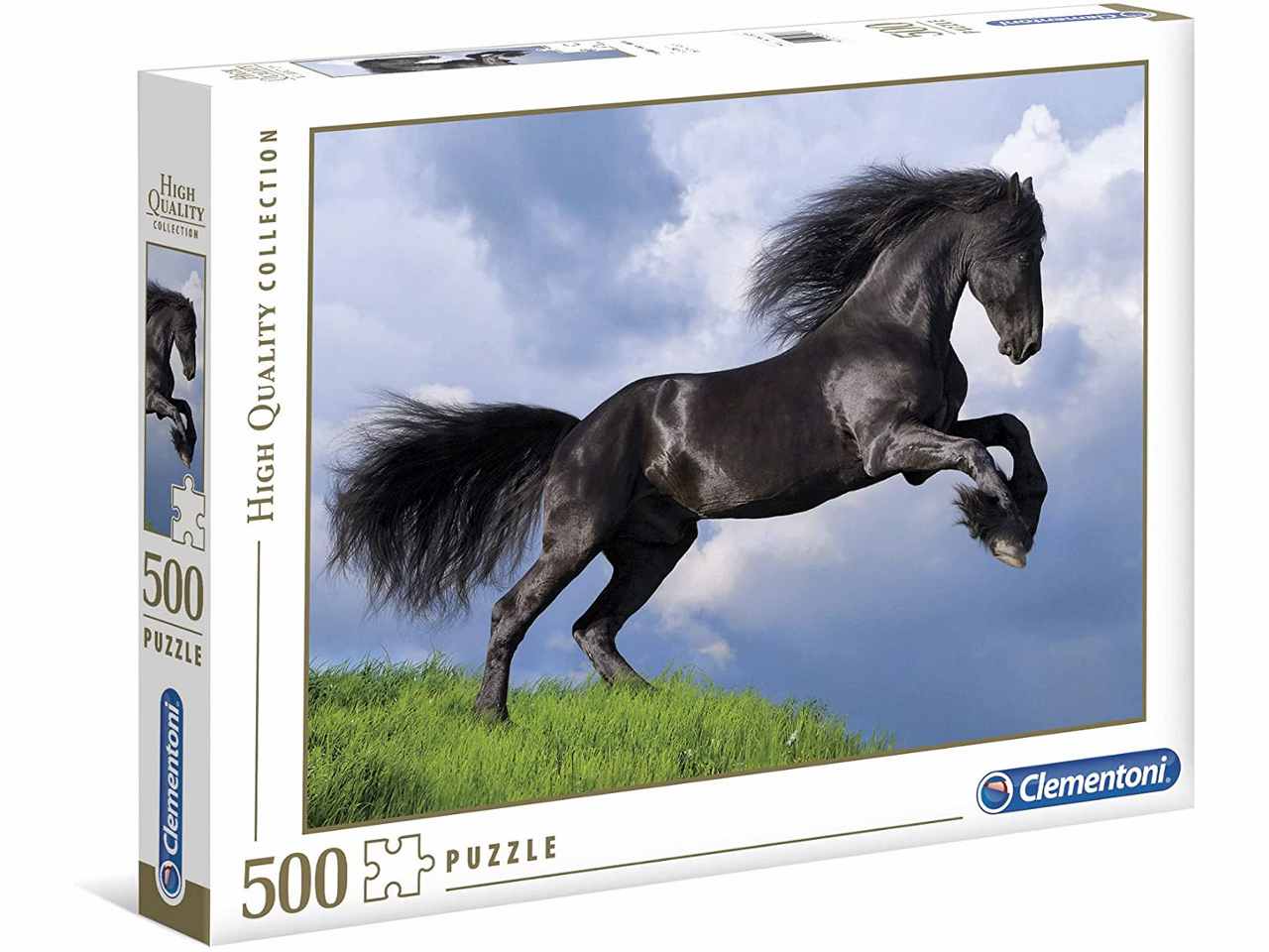 Puzzle 500pz fresian black horse 35071