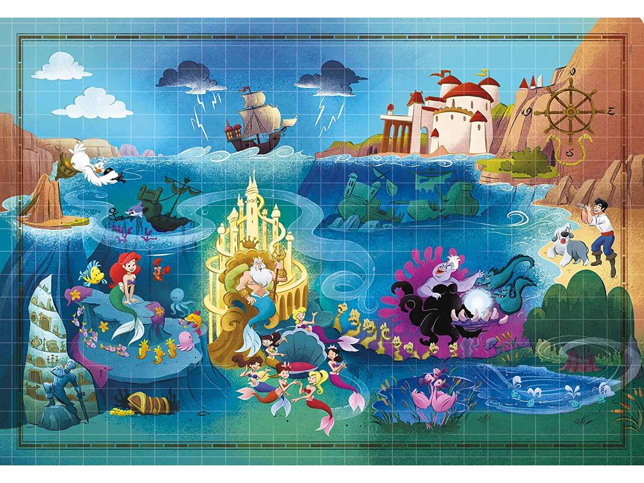 Puzzle 1000 pezzi little mermaid 39664