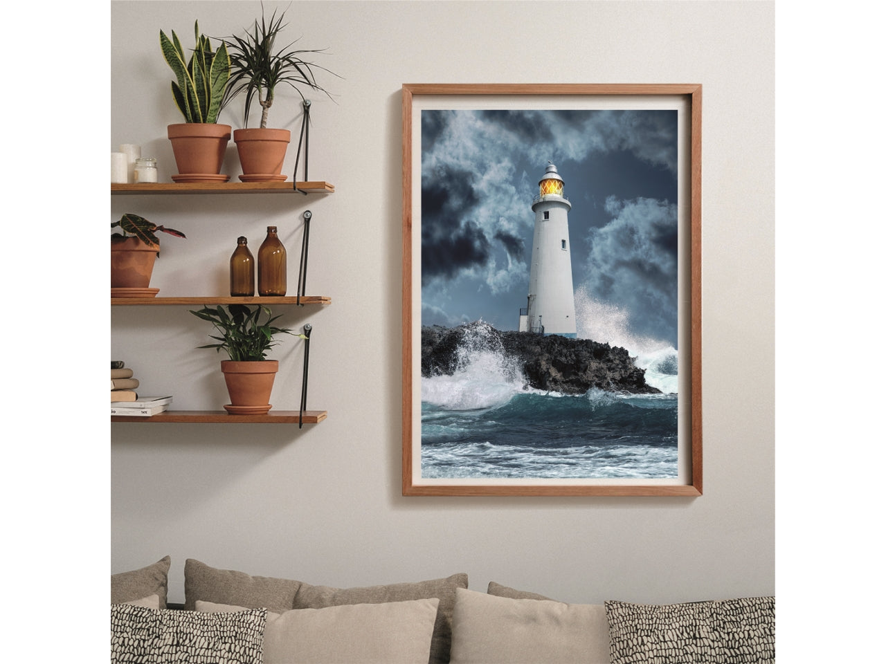Puzzle da 1000 pezzi hqc lightouse in the storm -2024