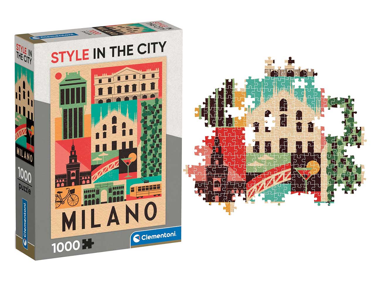 Puzzle 1000 pezzi style in the city milano