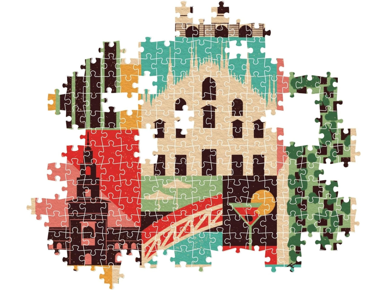 Puzzle 1000 pezzi style in the city milano