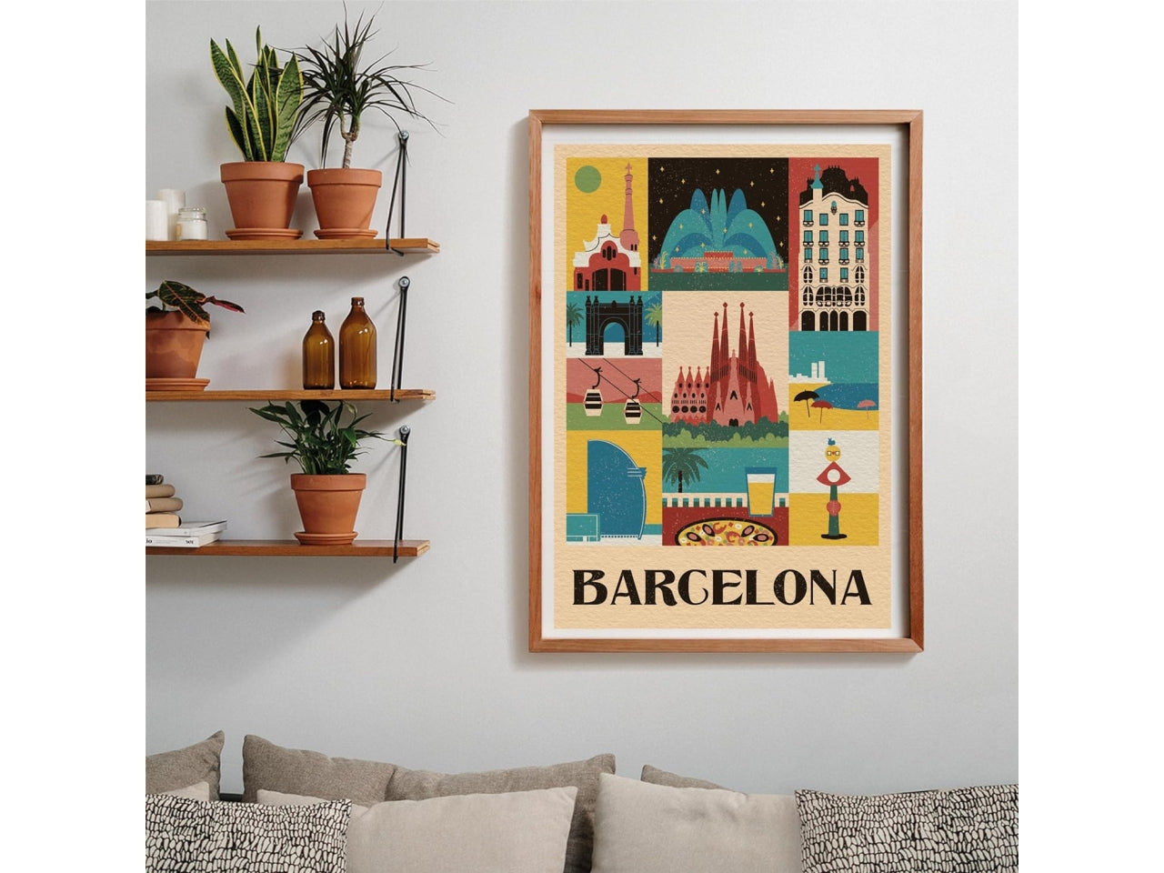 Puzzle 1000 pezzi style in the city barcellona