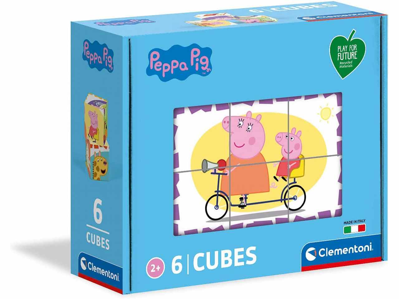 Peppa pig puzzle cubi 6pz 44009