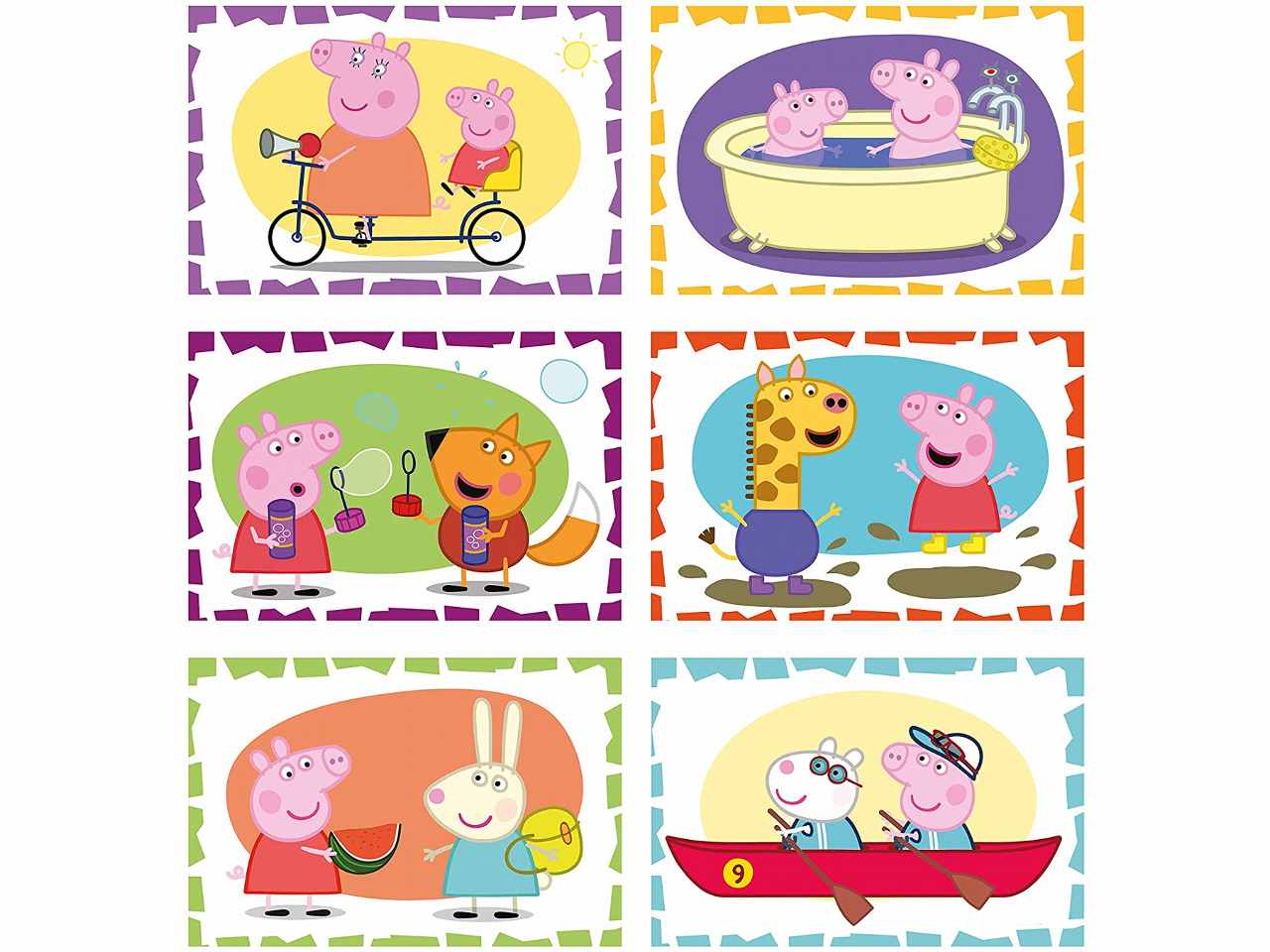 Peppa pig puzzle cubi 6pz 44009