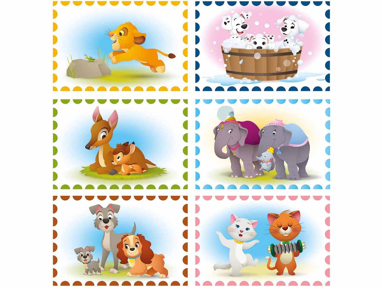 Disney animal friends puzzle cubi 6 pezzi 4
