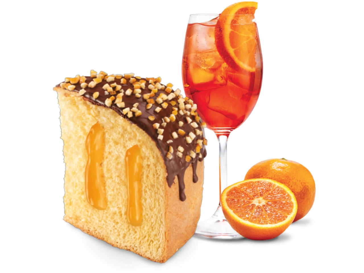 Maina il golosone panettone peso 750gr al gusto spritz