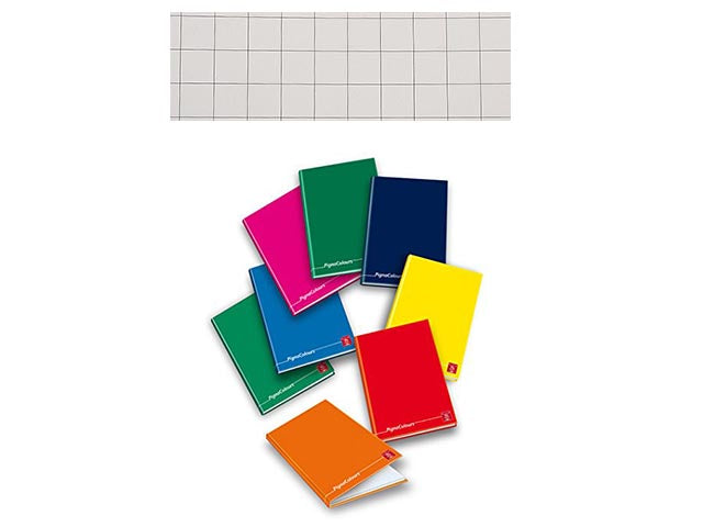Quaderno maxi pigna colours a quadretti rigatura 10mm misura 210x297mm 128+2 fogli - la confezione comprende 3 quaderni