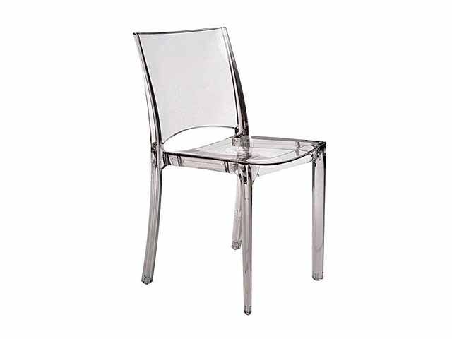 Sedia linea b-side trasparente s6315tr