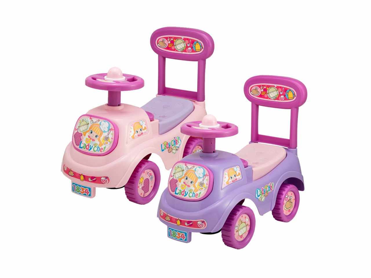 Primi passi ride- on rosa