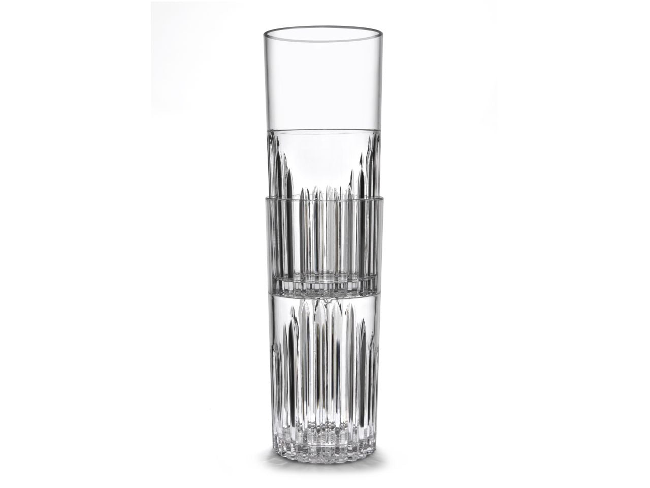 Waf bicchiere milano hi-ball da 42cl infrangibile in san trasparente , plastica rigida, bpa-free , riutilizzabile da 42 cl
