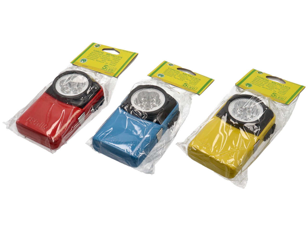 Torcia metallica 5 led