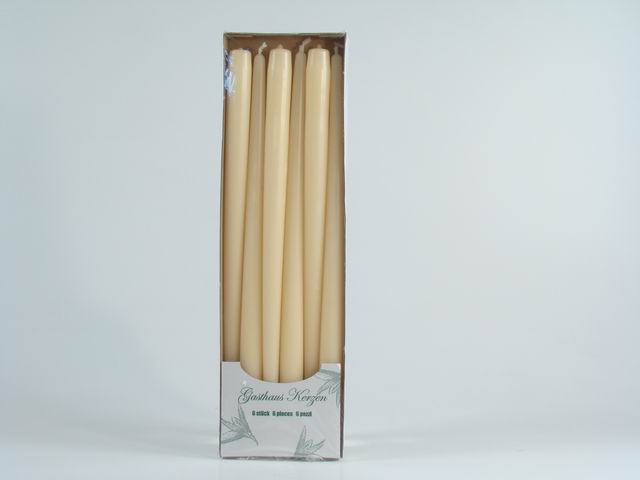 Candela conica 40 6 pezzi avorio 56214.02