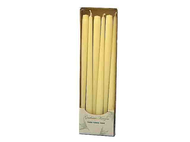 Candela conica 40 6 pezzi panna 56214.34