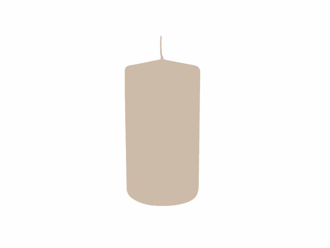 Candela moccolo 80x15cm 2 pezzi panna