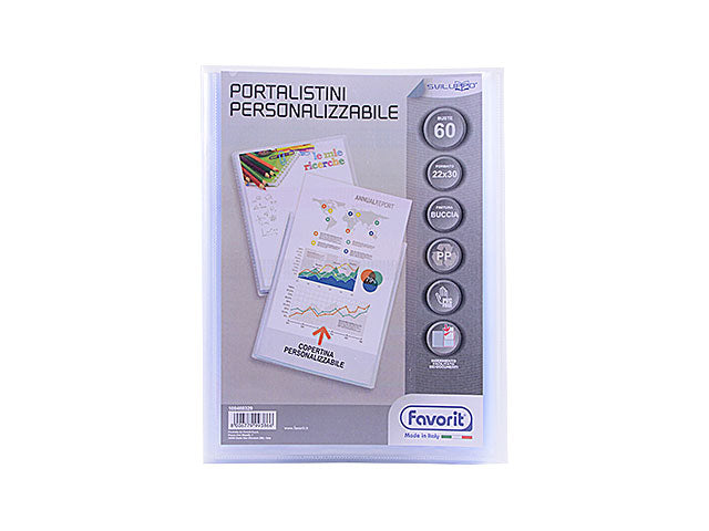 Buste porta listini Blasetti in carta bianco 80gr 11x23cm