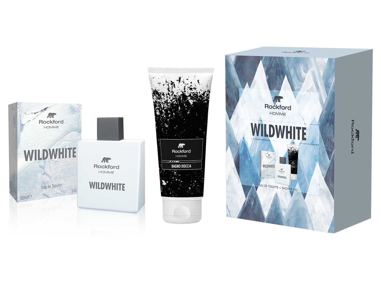 Set regalo rockford wildwhite eau de toilette 100 ml + shower gel 200ml