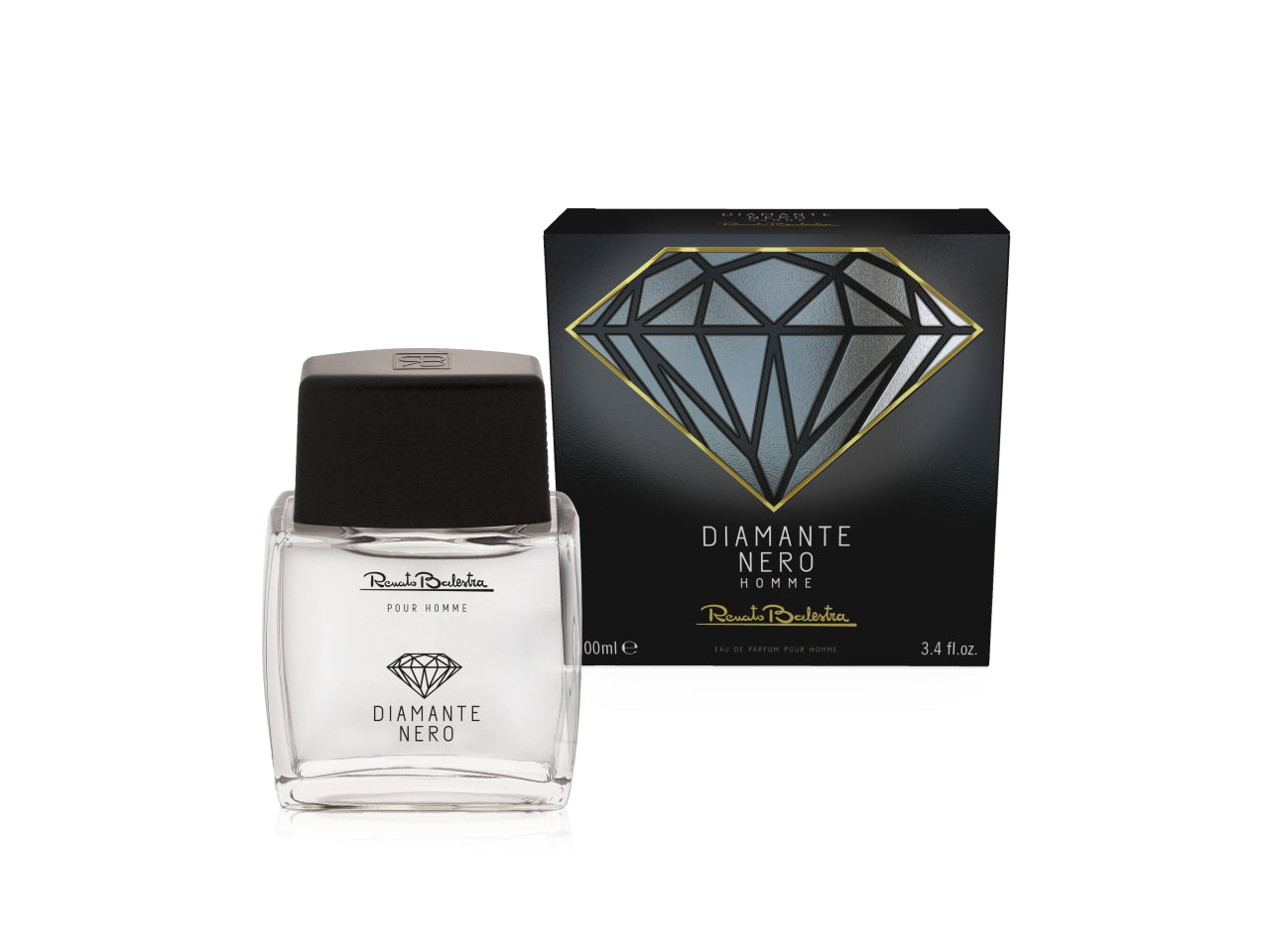 Set regalo renato balestra diamante nero pour homme eau de parfam 100ml + shower gel 200ml