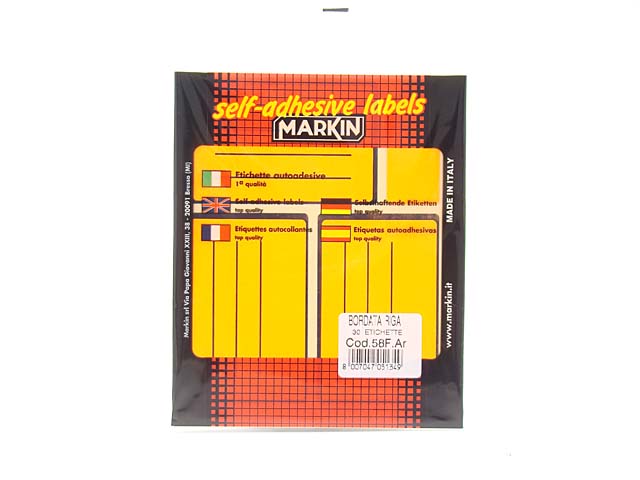 Busta etichette 83x53mm fluo