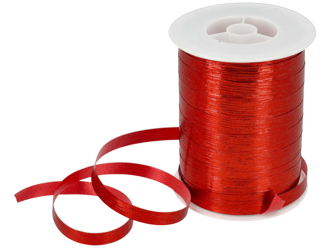 Nastro regalo rosso lucido monocromatico 1cmx250mt - Star