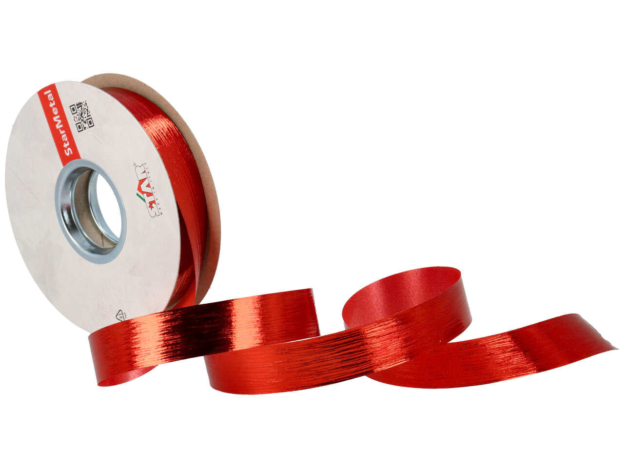 Nastro regalo rosso monocromatico 1,9cmx50mt - Star