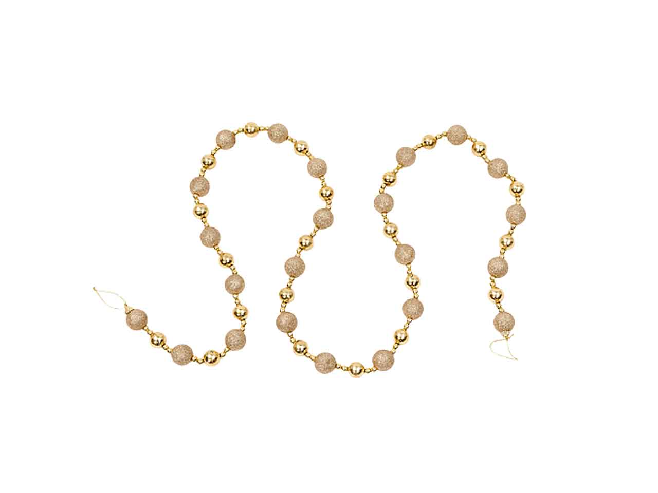 Ghirlanda 160cm con sfere oro 15483