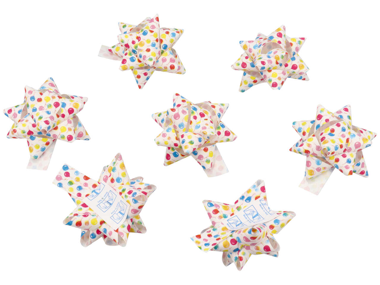 Coccarde 19mm decoro ballons - la confezione contiene 60 coccarde