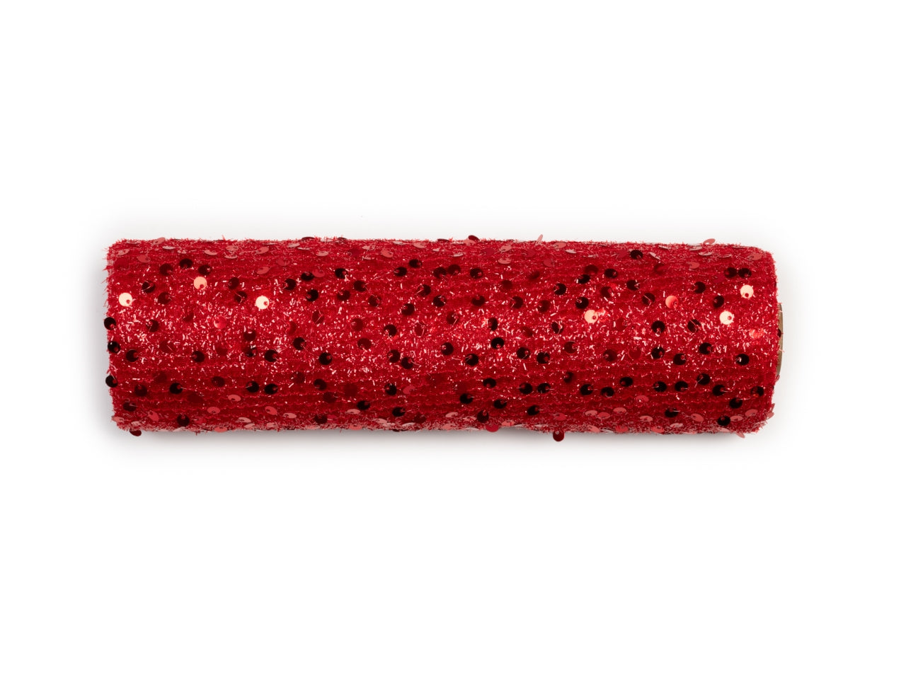 Runner con paillettes rosso in poliestere 25cmx3mt - Star
