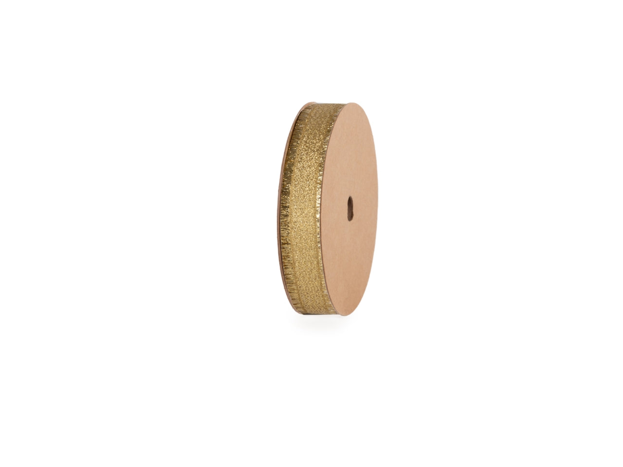 Nastro regalo dorato con frange in poliestere 1,5cmx20mt - Star