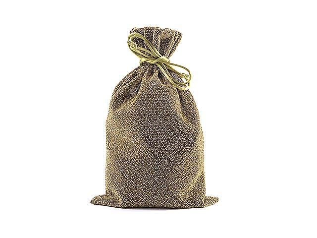 Sacchetto glitter 15x25cm verde 18563
