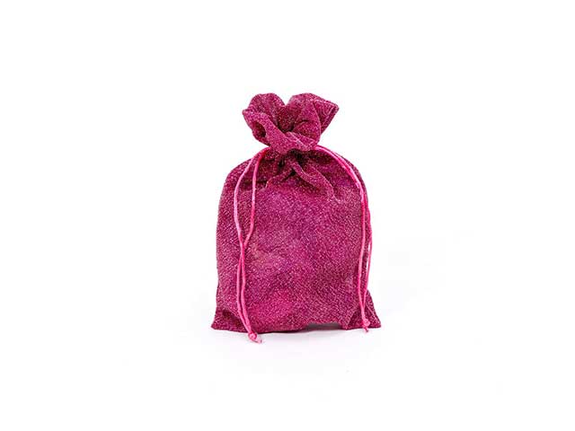 Sacchetto glitter 20x33.5cm fuxia 18566
