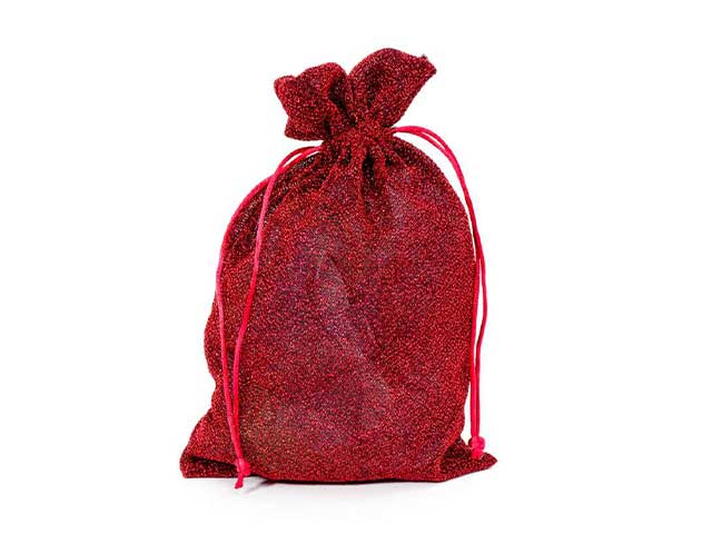 Sacchetto glitter 20x33.5cm bordeaux  18566